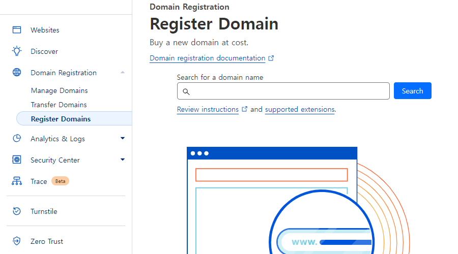 CloudFlare에서 도메인 구매하기